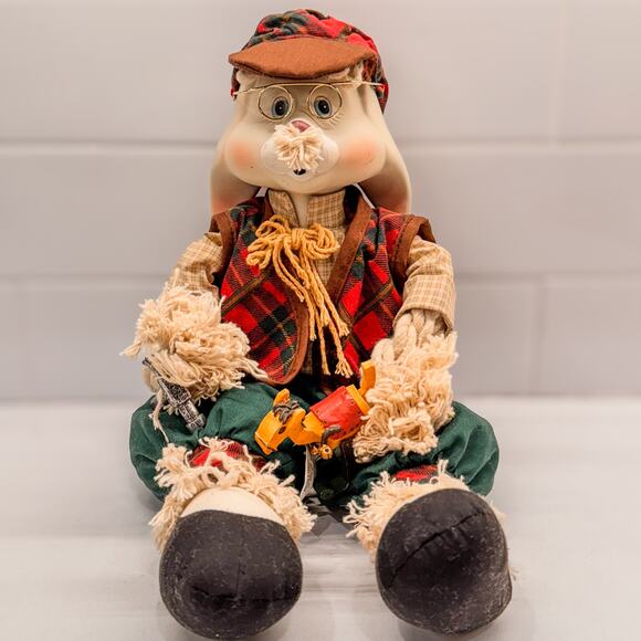1996 Vintage Christmas Around The World-Grannie Flo Bunny by House of Lloyd - Picture 3 of 10